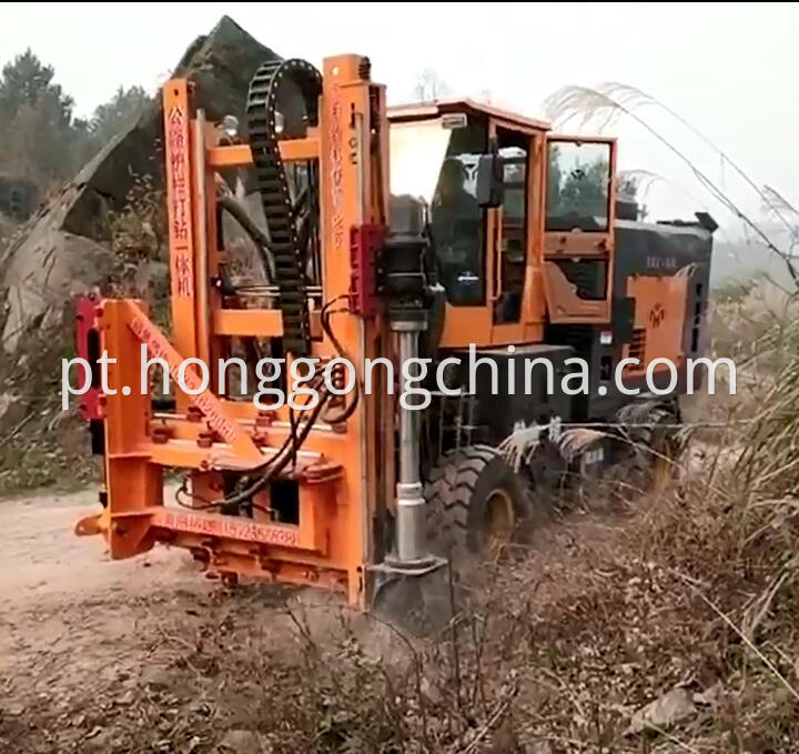 Road Construction Hydraulic Hammer Post Driver